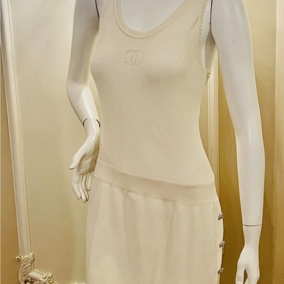 CHANEL CC LOGO DRESS SIZE 40 - Picture 3 of 16